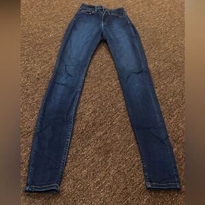 Fashion Nova Womens skinny Blue Jeans Size 5 Juniors dark wash EUC!